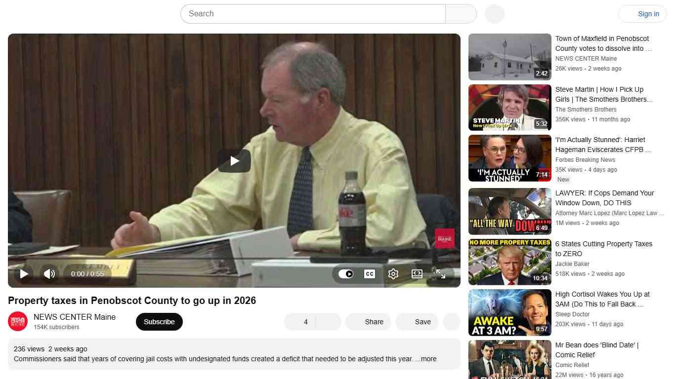 Property taxes in Penobscot County to go up in 2026 - YouTube